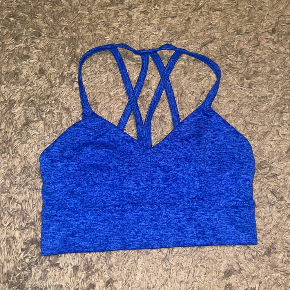 JoyLab Blue Heathered Sports Bra